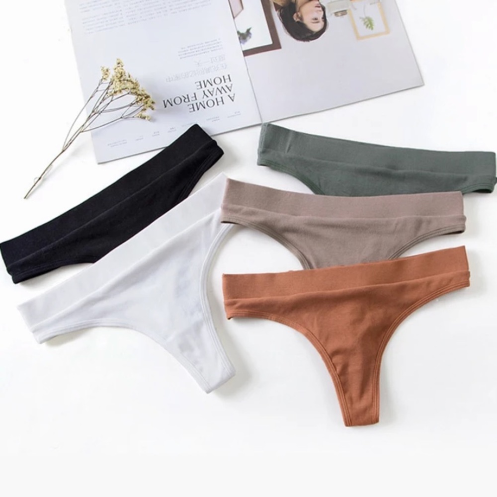 Comfy cotton tongs , set of 3! Fitness panties